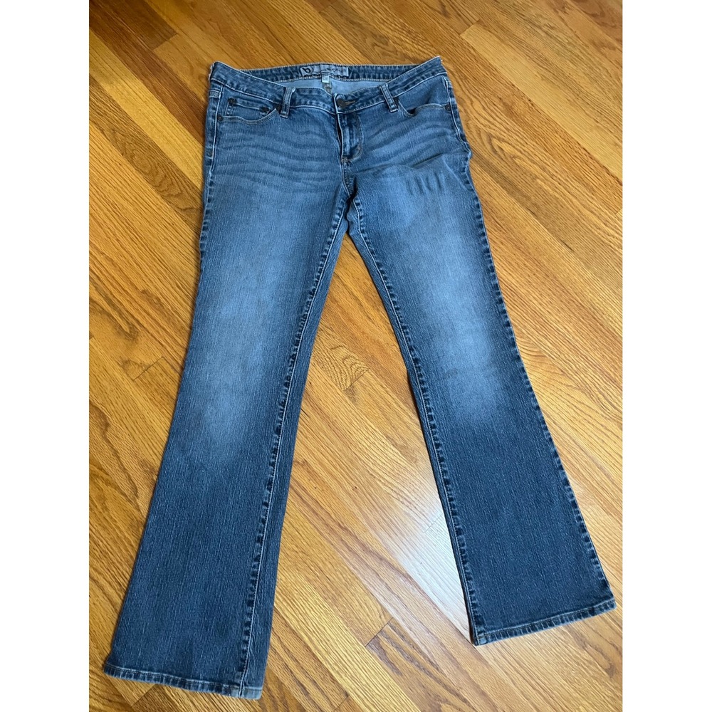 Vtg Y2K Bullhead Denim Co 13R Medium Wash Bootcut Jeans Mid Rise Stretch Blue